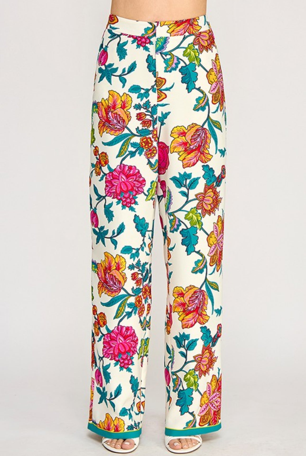 Printed Straight Leg Pants
